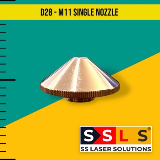 Single Nozzle – D28 – M11 – Precitec/Raytools/Bodor/HSG/LVD Laser Cutting Heads (Pack of 10)