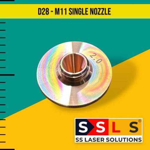 Single Nozzle – D28 – M11 – Precitec/Raytools/Bodor/HSG/LVD Laser Cutting Heads (Pack of 10) - Image 2
