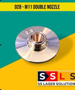 Alternative view of Double Nozzle - D28 - M11 - Precitec/Raytools/Bodor Pack of 10