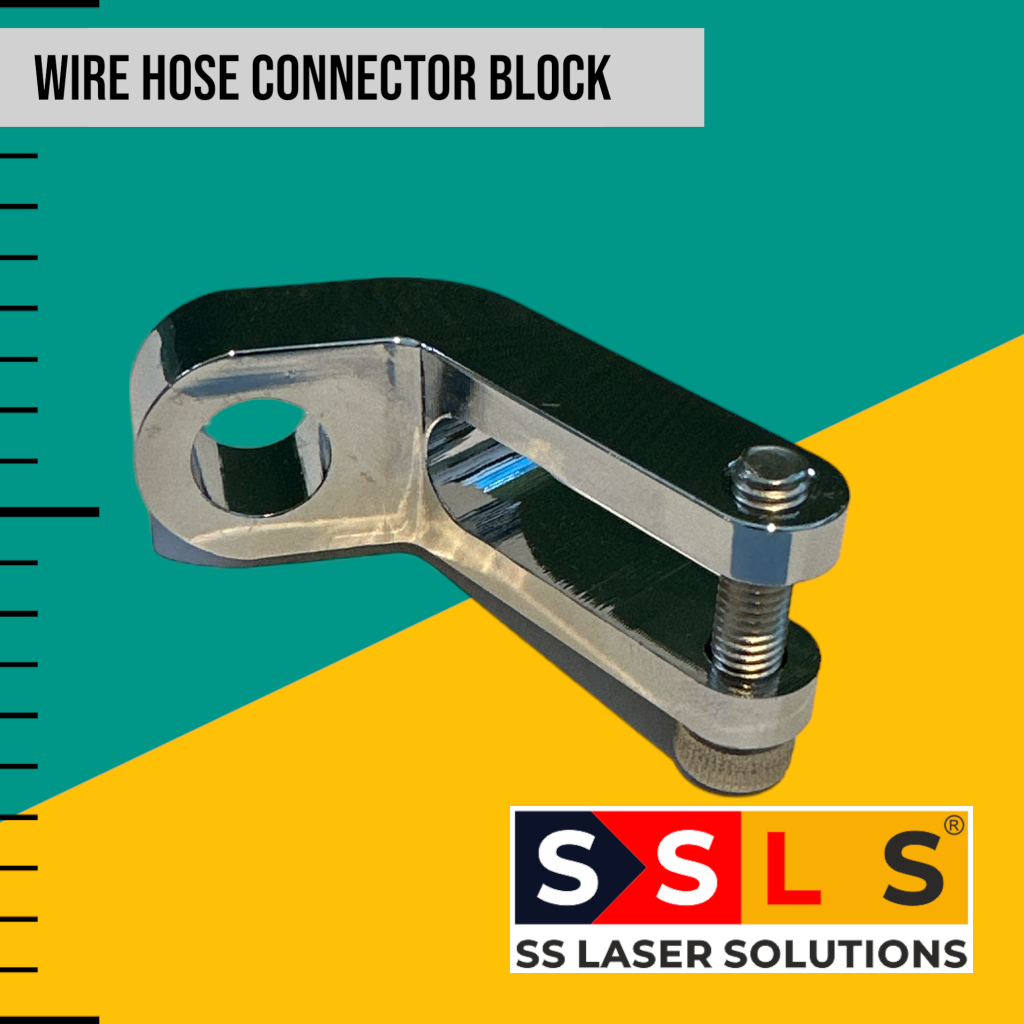 Wire Hose Connector Block / Bracket Laser Welding Shop SS Laser