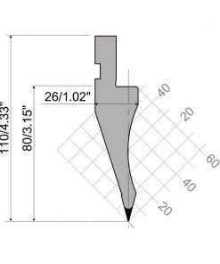Alternative view of P.110.30.R06 - Type R1: Punches - Rolleri S.p.A.