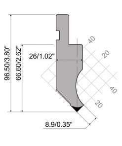 Alternative view of PK.95.85.R3 - Type R1: Punches - Rolleri S.p.A.