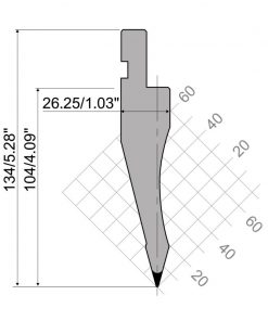 Alternative view of PS.134.30.R08 - Type R1: Punches - Rolleri S.p.A.