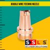Double wire feeding nozzle