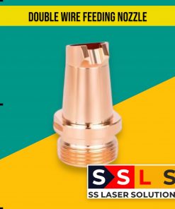 Double wire feeding nozzle
