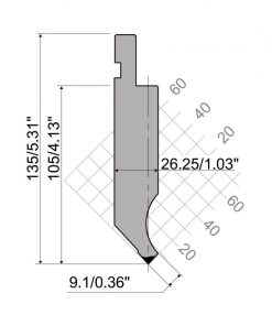 PS.135.85.R08 DIMENSIONS ROLLERI