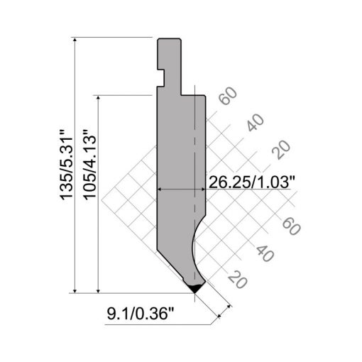 PS.135.85.R08 DIMENSIONS ROLLERI
