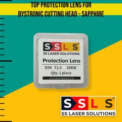 Top protection lens for bystronic cutting head