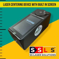 Laser centering device with built in screen